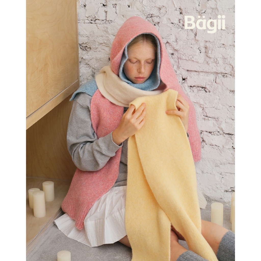 Bagii | Wool｜Colorful Scarf | 31% Wool  | ผ้าพันคอ ขนสัตว์ ผ้านิ่ม กันหนาว แมชง่าย ใส่สบาย BG100907