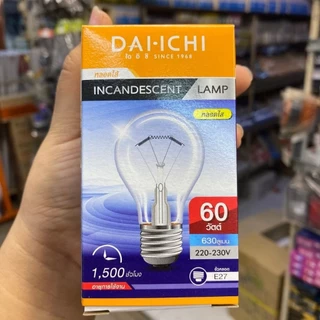 DAI-ICHI หลอดไส้ให้ความร้อนแก้วใส กล่อง 1 ดวง 40w 60w 100w 200w หลอดไฟอบเพื่อให้ความอบอุ่นความร้อน