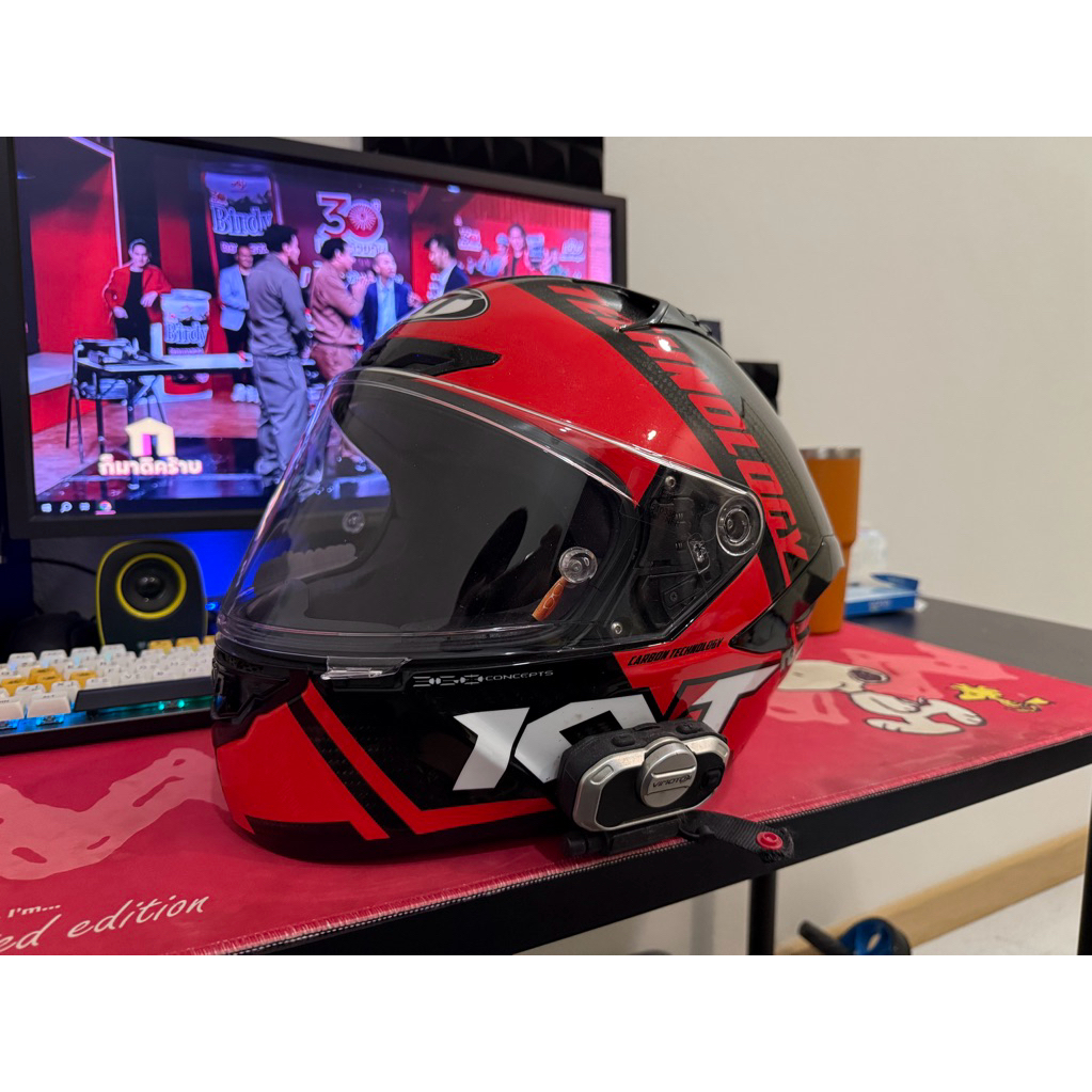 หมวกกันน๊อค KYT NX RACE CARBON RED