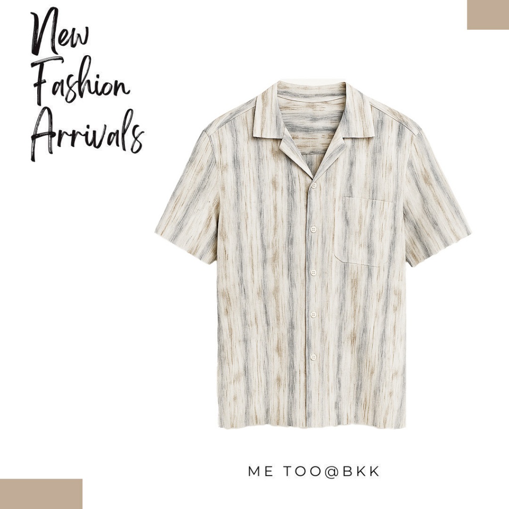 11.WOLF Hawaii Shirt เสื้อเชิ๊ตแขนสั้นต่อ /W40