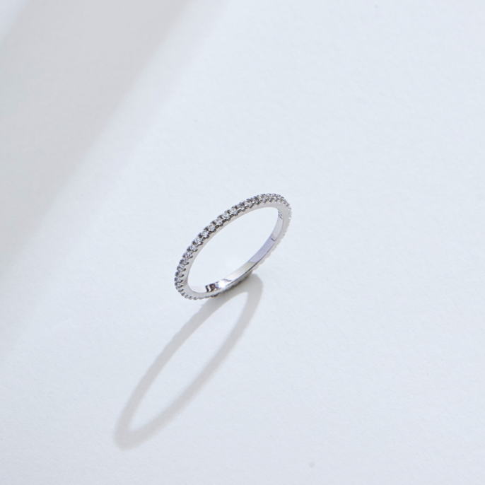 Kind Jewelry แหวนล้อม Eternity เพชร 1mm