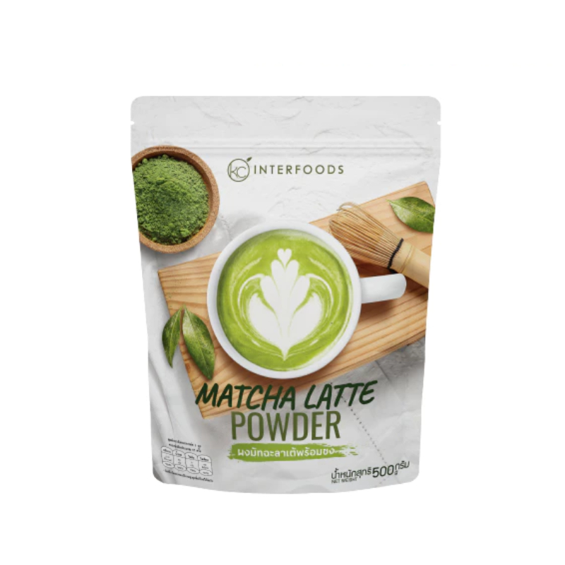 ผงชามัทฉะลาเต้พร้อมชง 500 กรัม (Instant Matcha Latte Powder) หยกออนไลน์