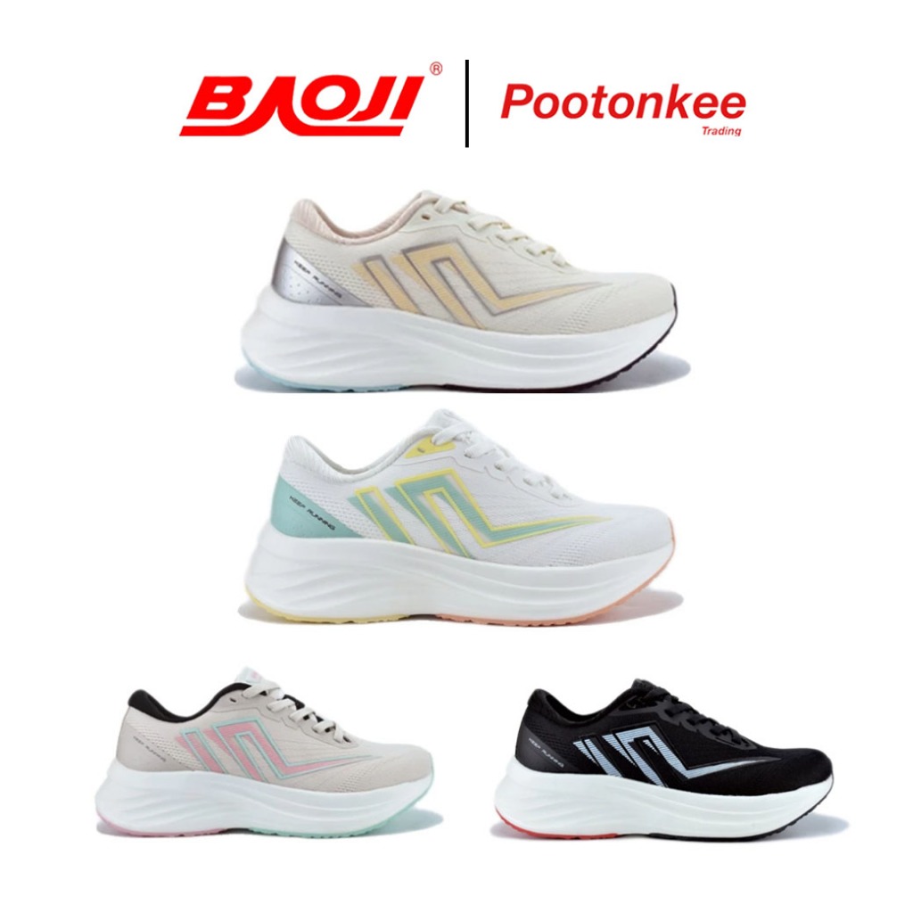 BAOJI บาโอจิ Running รุ่น BJW 1105 รองเท้าผ้าใบ รองเท้าวิ่งผู้หญิง