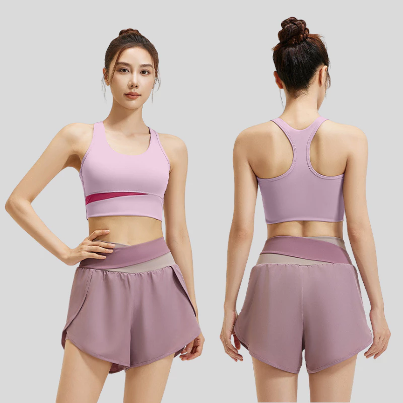 ชุดกีฬาโยคะ Yoga Sport สีคู่ ผ้าระบายอากาศ ใส่สบาย thumbnail 7