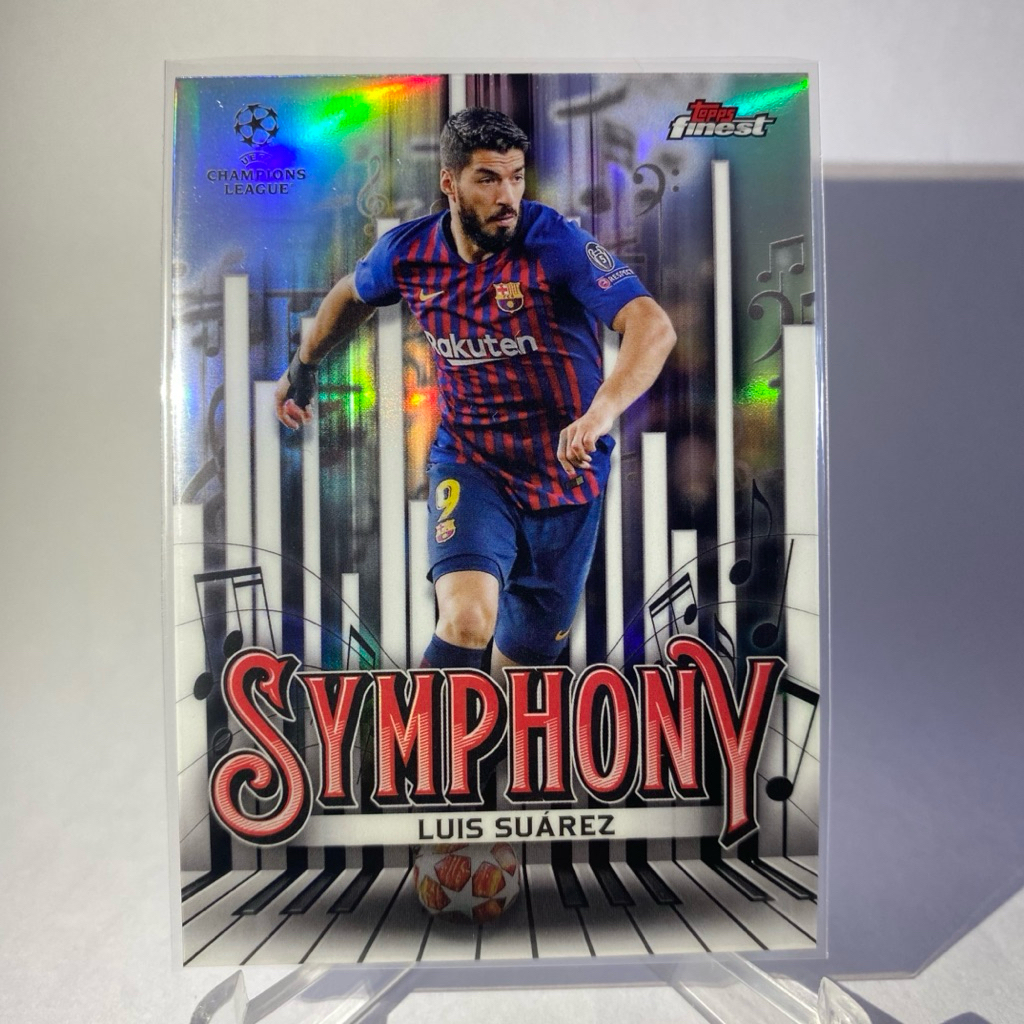 การ์ดสะสม นักฟุตบอล LUIS SUAREZ,  BARCELONA, SYMPHONY , TOPPS FINEST 2025