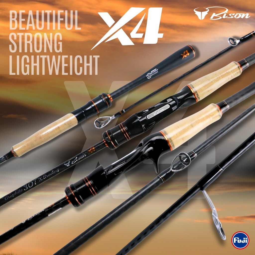 คันเบ็ดตีเหยื่อปลอม BISON รุ่น X4