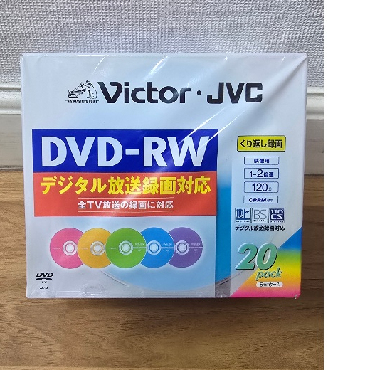 แผ่น DVD -RW Victor JVC 20 แผ่น พร้อมกล่องทุกแผ่น สินค้าใหม่ Oldstock พร้อมส่ง