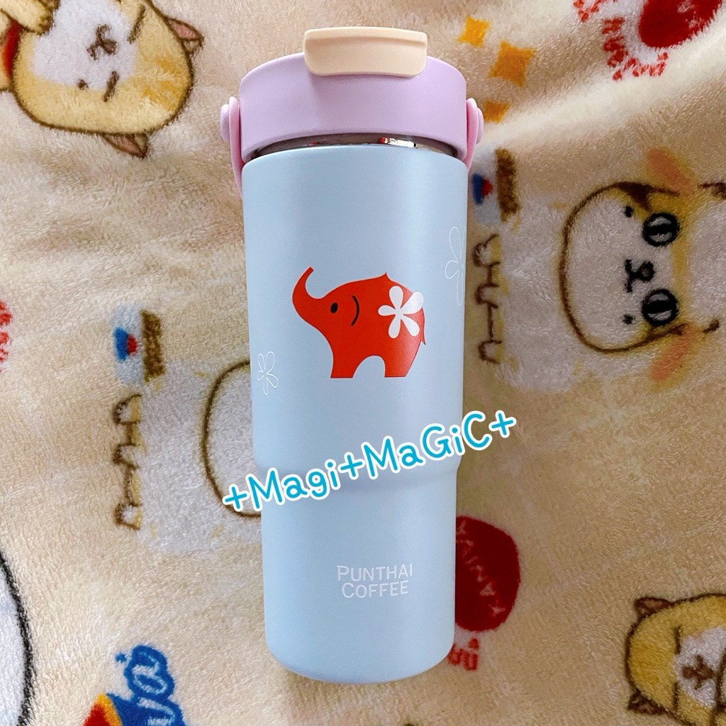 แก้วเก็บอุณหภูมิ Punthai CeramicHandle Pink 650ml