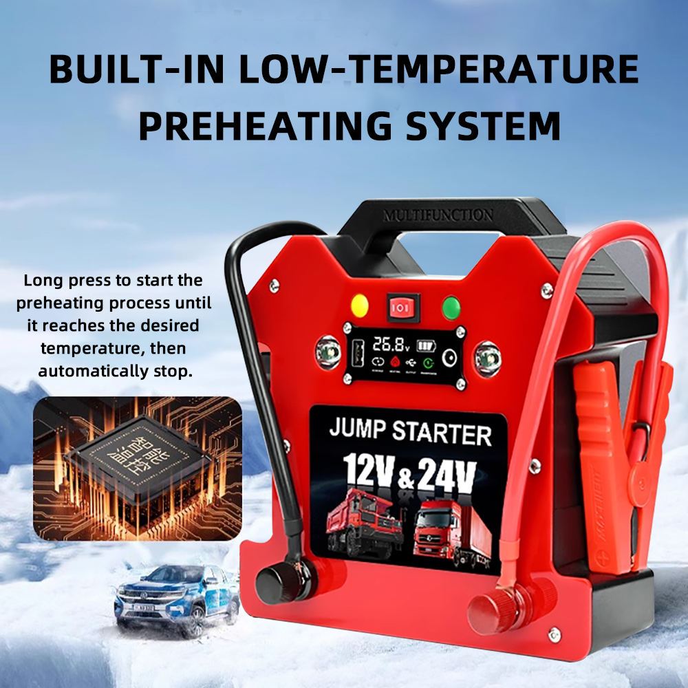 【ส่งไว】Car battery charger จั๊มสตาร์ทรถยนต์ 80000mAh 24V/12V 4000A สำหลักร้านซ่อมรถ รถรถพ่วง รถบรรทุกรถใหญ่ แบตจ่ายไฟแรง - รูปที่ 5