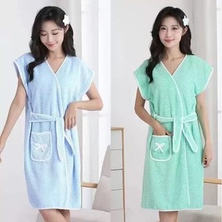ชุดคลุมอาบน้ำ คุณภาพดี เหมาะสำหรับผู้หญิง มี 4 สี Z7