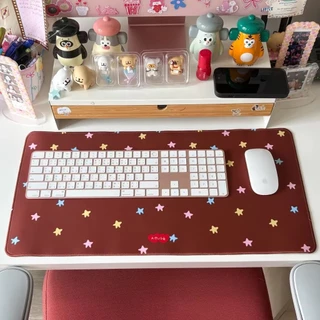 💖ตระกร้าใหม่ค่า💖amuse stuff-mousepad flower แผ่นรองเม้าส์ลายดอกไม้ขนาด30*60เซน