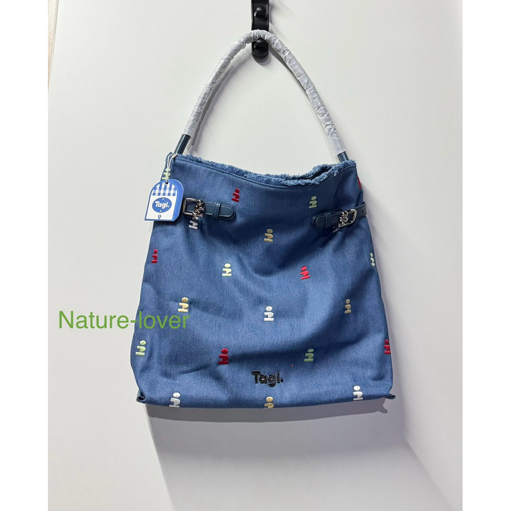 พร้อมส่ง Tagi กระเป๋าสะพายผ้ายีนส์