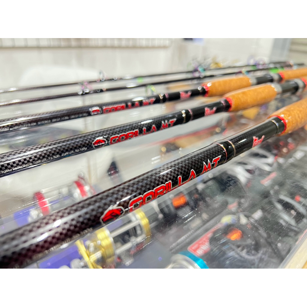 คันหมาป่า กอลิล่า เอ็มที GORILLA MT All New 2025 คันตกหน้าดิน คันราคาถูกและดี คันสปิน 2ท่อน แบงค์กราไฟต์ ลายผ้าทั้งคัน