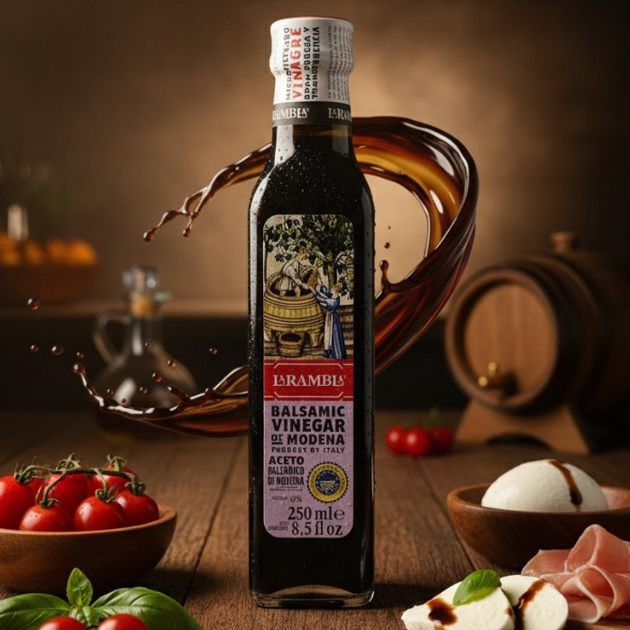 LA RAMBLA Modena Balsamic Vinegar 250 ml. น้ำส้มสายชูหมักองุ่น ขนาด 250 มล.
