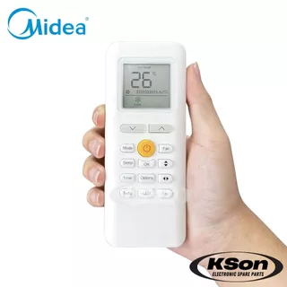 รีโมทแอร์ มีเดีย อะไหล่แอร์ Midea Air Conditioner Remote Control รุ่น RG70C/BGEF