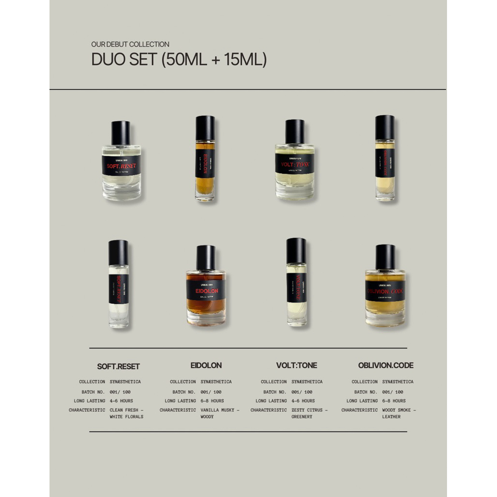DUO.SET (50ML + 15ML)