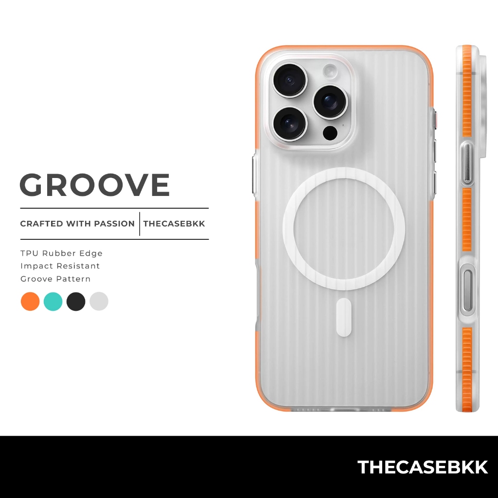 Groove Design เคสสีแมตต์ Frosted Color เคสไอโฟน THECASEBKK เคสกันกระแทก iPhone Case