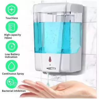 *_65zem8a92*เครื่องกดสบู่อัตโนมัติ ความจุ700ML แบบติดผนัง ที่ใส่สบู่เหลวอัตโนมัติระบบเซ็นเซอร์ เครื่องใส่เจลล้างมือ
