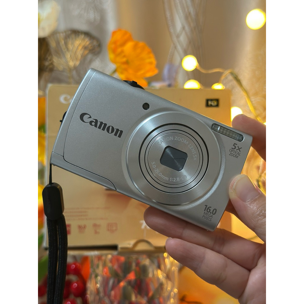 Canon A2500 สีเงิน อุปกรณ์ครบกล่อง สภาพ99% เมนูไทย
