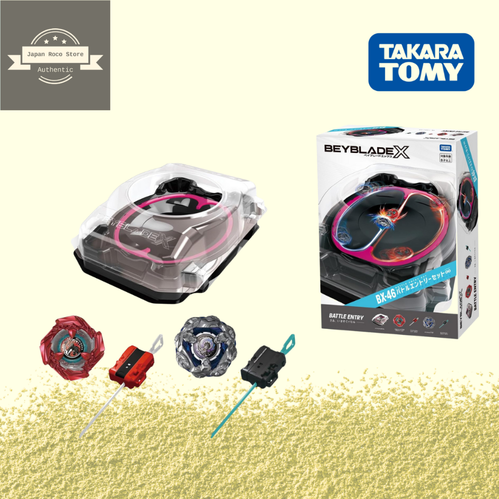 BEYBLADE X BX-46 ชุดเข้าต่อสู้ Infinity Stadium พร้อม Burst Tops 2 อัน