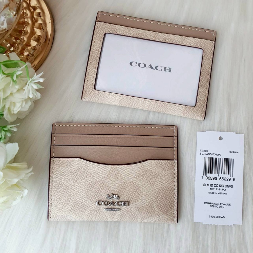 กระเป๋าใส่บัตร COACH CZ286 Unisex Slim Id Card