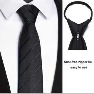 เนคไทสำเร็จรูปแบบซิปมีลวดลายพร้อมส่ง