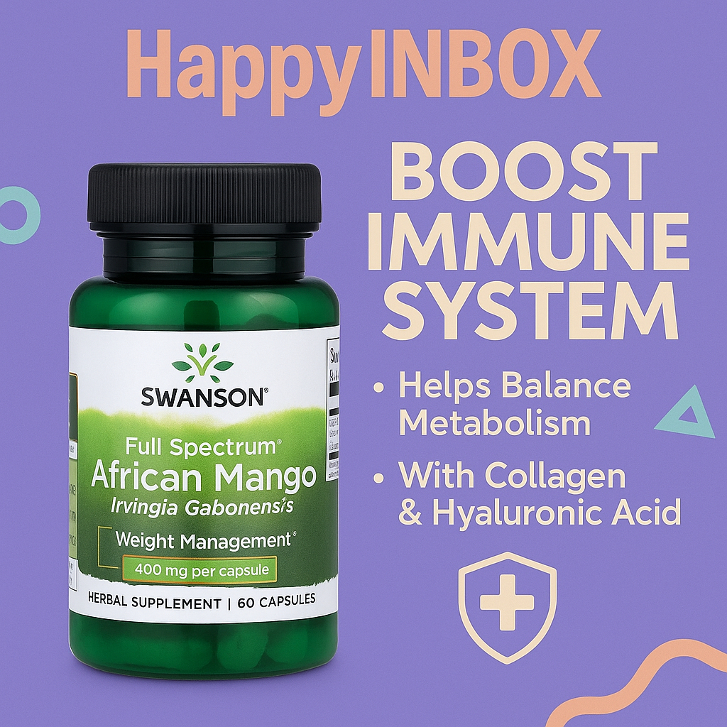 🥭 Swanson Full Spectrum African Mango 400 mg – ดูแลสุขภาพจากสารสกัดมะม่วงแอฟริกา