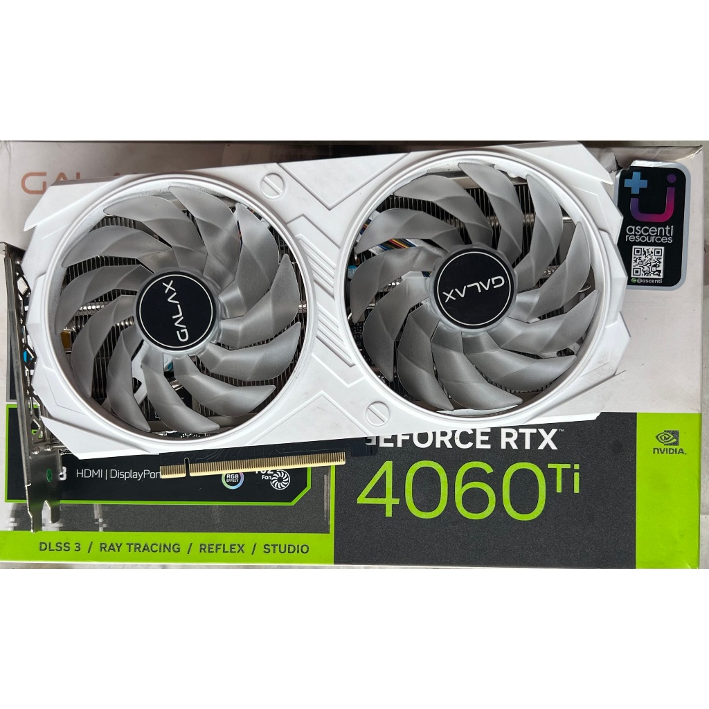 GPU Nvidia Geforce RTX 4060ti EX White 8gb