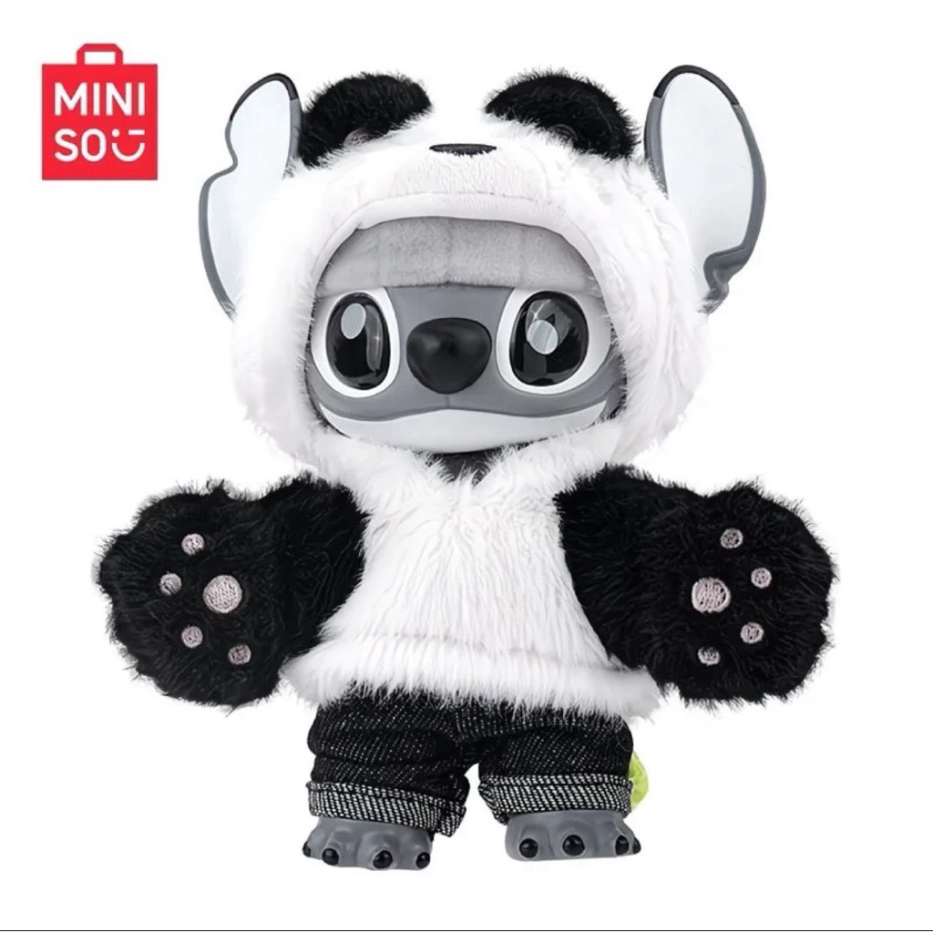 (พร้อมส่ง) MINISO Stitch Panda Limited Edition ตุ๊กตาสติทซ์ แพนด้า