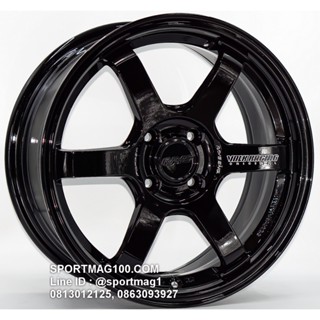 ล้อแม็กซ์ AOW TE37 Sonic ขอบ15นิ้ว 4รู100 สีดำเงา กว้าง7นิ้ว…