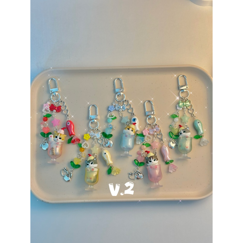 Mofusand keychain พวงกุญแจโมฟุซัง🐱☘️✨ (ของแท้)