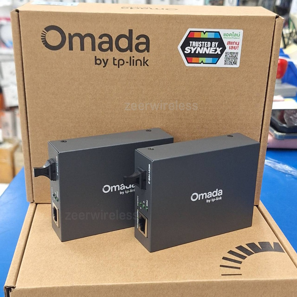 TP-LINK OMADA MC211CS-2 / MC212CS-2 MEDIA CONVERTER GIGABIT WDM  หัวและท้าย  รับประกัน 1 ปี ประกันศู