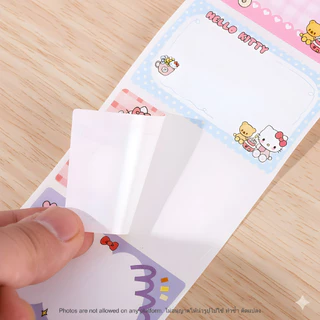 สติ๊กเกอร์น่ารัก เขียนชื่อ ติดได้เลย ลายคิตตี้ Label ใช้ติดสมุด กล่อง ของใช้ Roll Sticky Notes Kitty