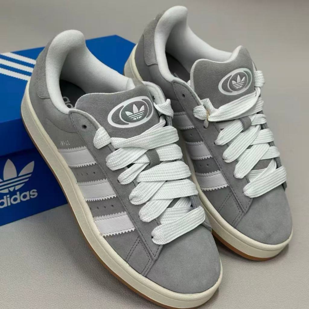 （ของแท้ 100 %）adidas originals samba OG campus 00s HQ8707 สีเทา สีขาว รองเท้าผ้าใบ