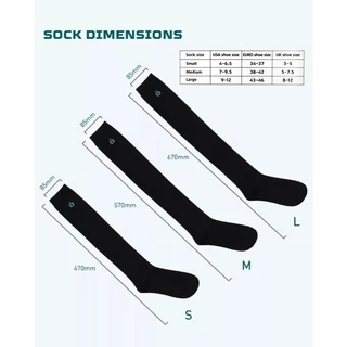 ANOMEO/Travel Blue ถุงเท้าเพื่อสุขภาพ Compression sock ช่วยการไหลเวียนโลหิต พร้อมเพลิดเพลินกับความสบายตลอดวัน