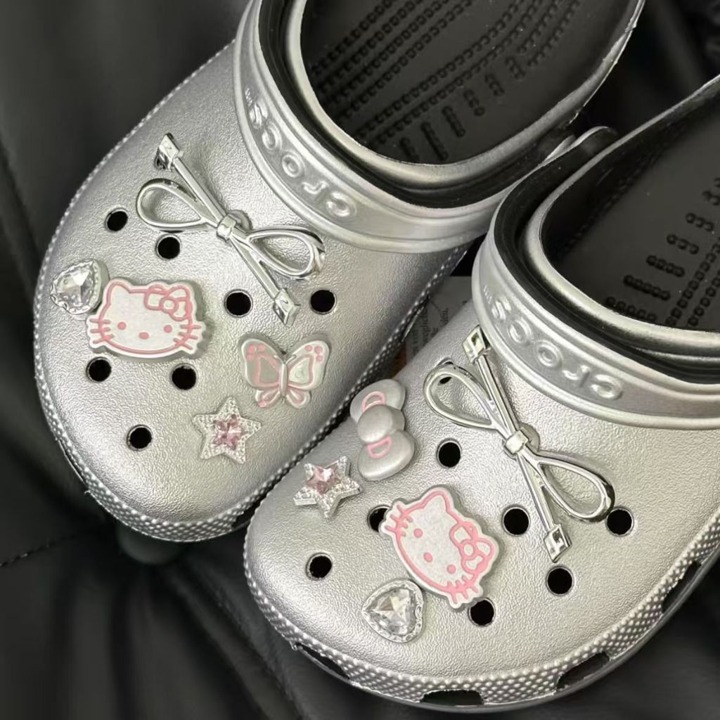 10 ชิ้น เช๊ตการ์ตูน ตุ๊กตาร้านไทย#จิบบิท#ติดรองเท้า#กระเป๋า#DIY น่ารัก อุปกรณ์เสริมจัดส่งทันที - 2