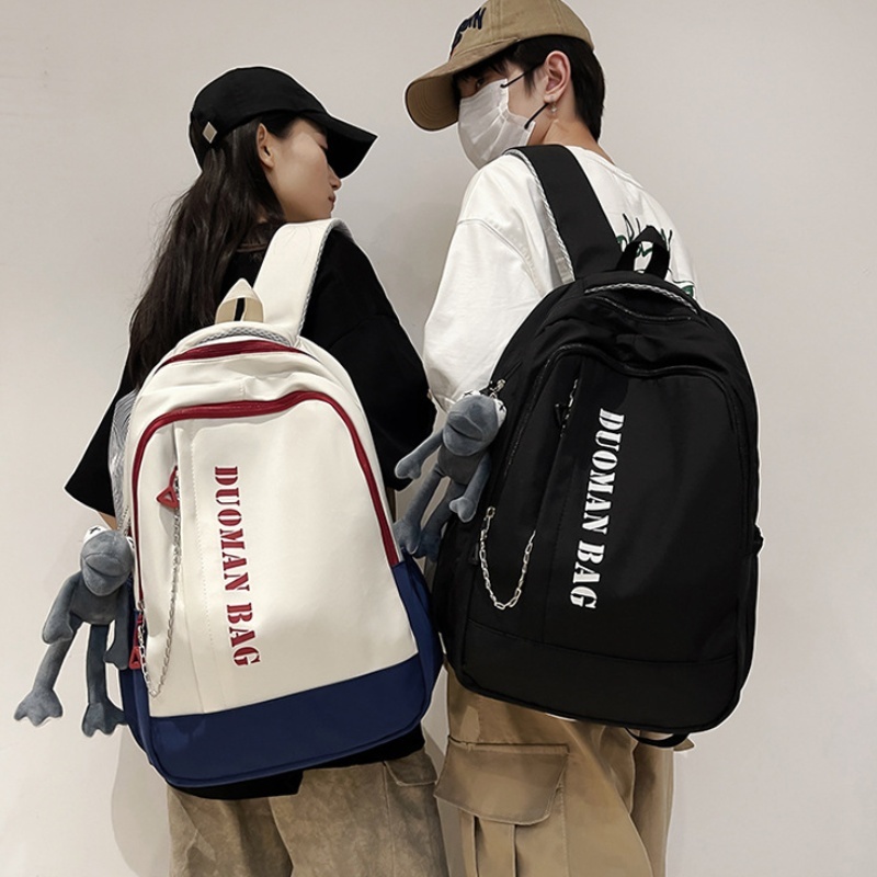 กระเป๋าเป้สะพายหลังย้อนยุค กระเป๋านักเรียน กันน้ำ ล้ำสมัย สําหรับผู้ชาย และผู้หญิง