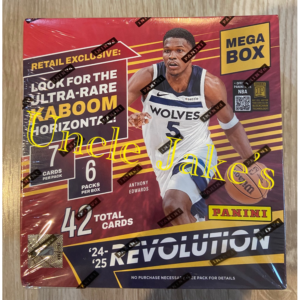 2024-25 Panini Revolution NBA Basketball Mega Box (42 Cards)