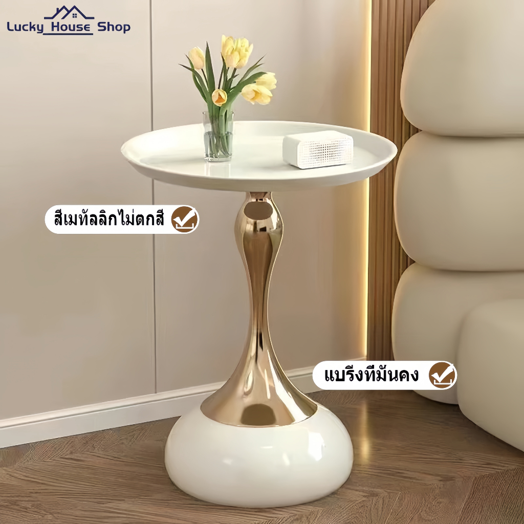 โต๊ะกาแฟฝรั่งเศส สไตล์นอร์ดิก ✨ โต๊ะข้างโซฟา ✔ ขนาดกะทัดรัด ✔ วัสดุไม้โอ๊คธรรมชาติ ✔ ใช้เป็นชั้นวางดอกไม้-เครื่องดื่ม