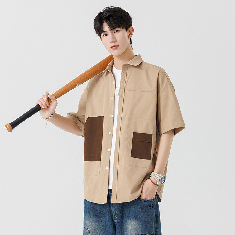 Jaey M-3XL เสื้อเชิ้ตผู้ชาย เสื้อเชิ้ตแขนยาว ทรงหลวม ใส่สบาย แบบเรียบง่าย คุณภาพดี - รูปที่ 2