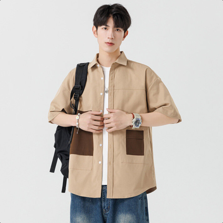 Jaey M-3XL เสื้อเชิ้ตผู้ชาย เสื้อเชิ้ตแขนยาว ทรงหลวม ใส่สบาย แบบเรียบง่าย คุณภาพดี - รูปที่ 3