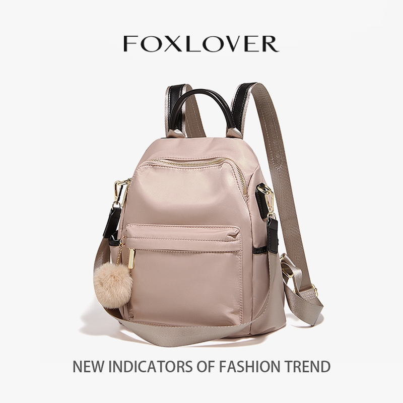 FOXLOVER กระเป๋าเป้สะพายหลังแบบใหม่สไตล์มินิมอล น้ำหนักเบา มีช่องเก็บของหลายช่อง ใหม่สำหรับปี 2025