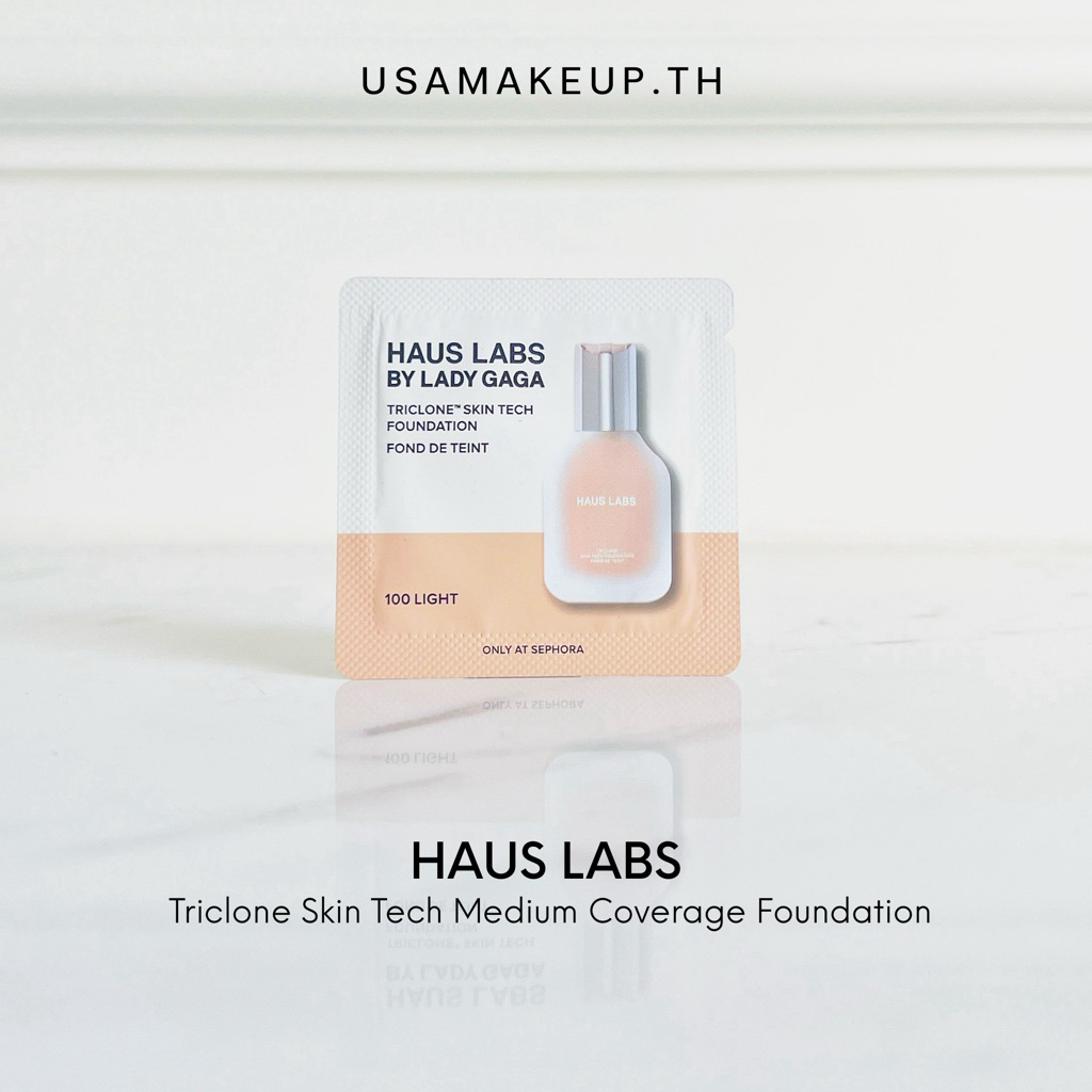 HAUS LABS Triclone Skin Tech Medium Coverage Foundation with Fermented Arnica รองพื้นขนาดทดลอง 1 mL 