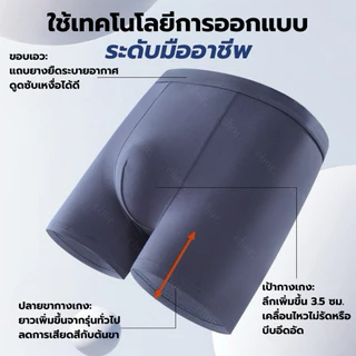 Chor men 1791 [เซ็ต2ตัว] กางเกงในผู้ชายขายาว 3XL-6XL ลดขาเบียด ผ้าเย็น ระบายอากาศดี ใส่สบาย ไม่ม้วนขา