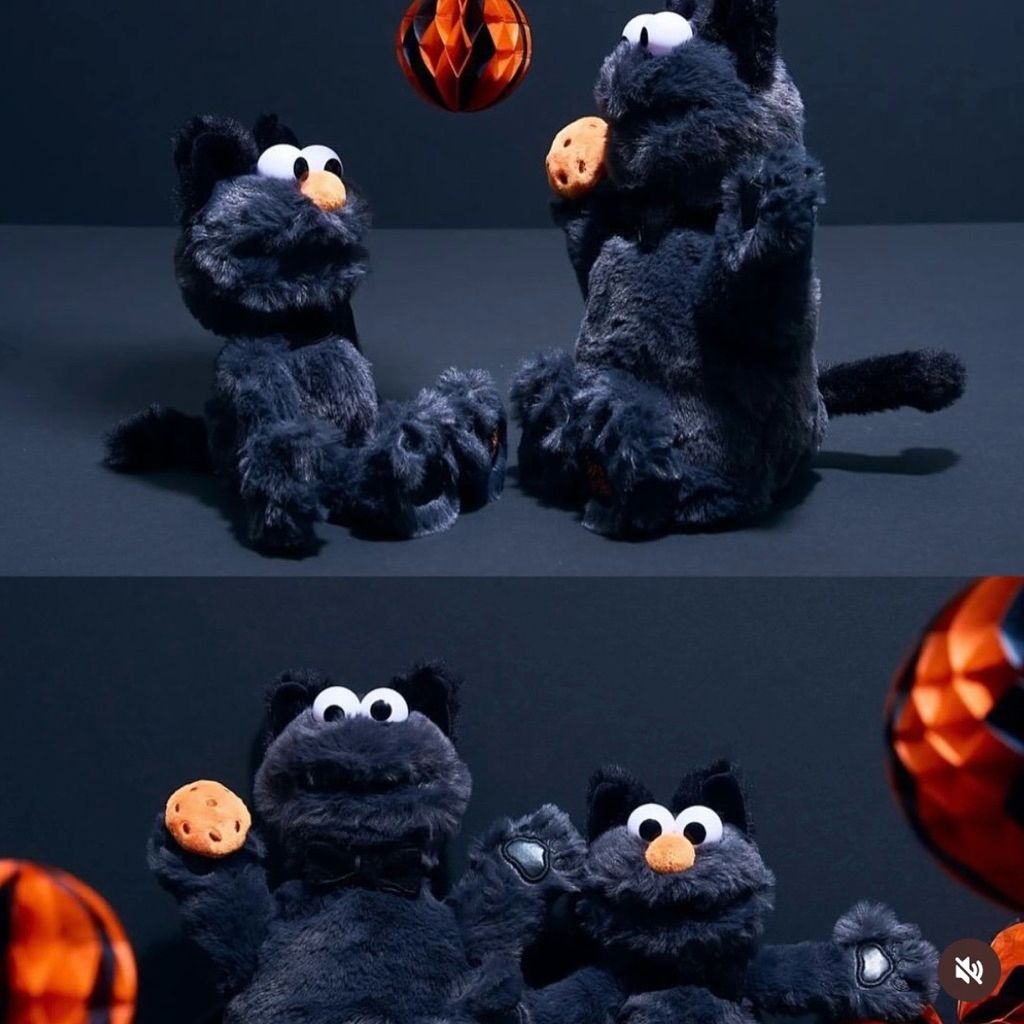 PREORDER 🔥 Black Elmo & Cookies monster halloween 2025