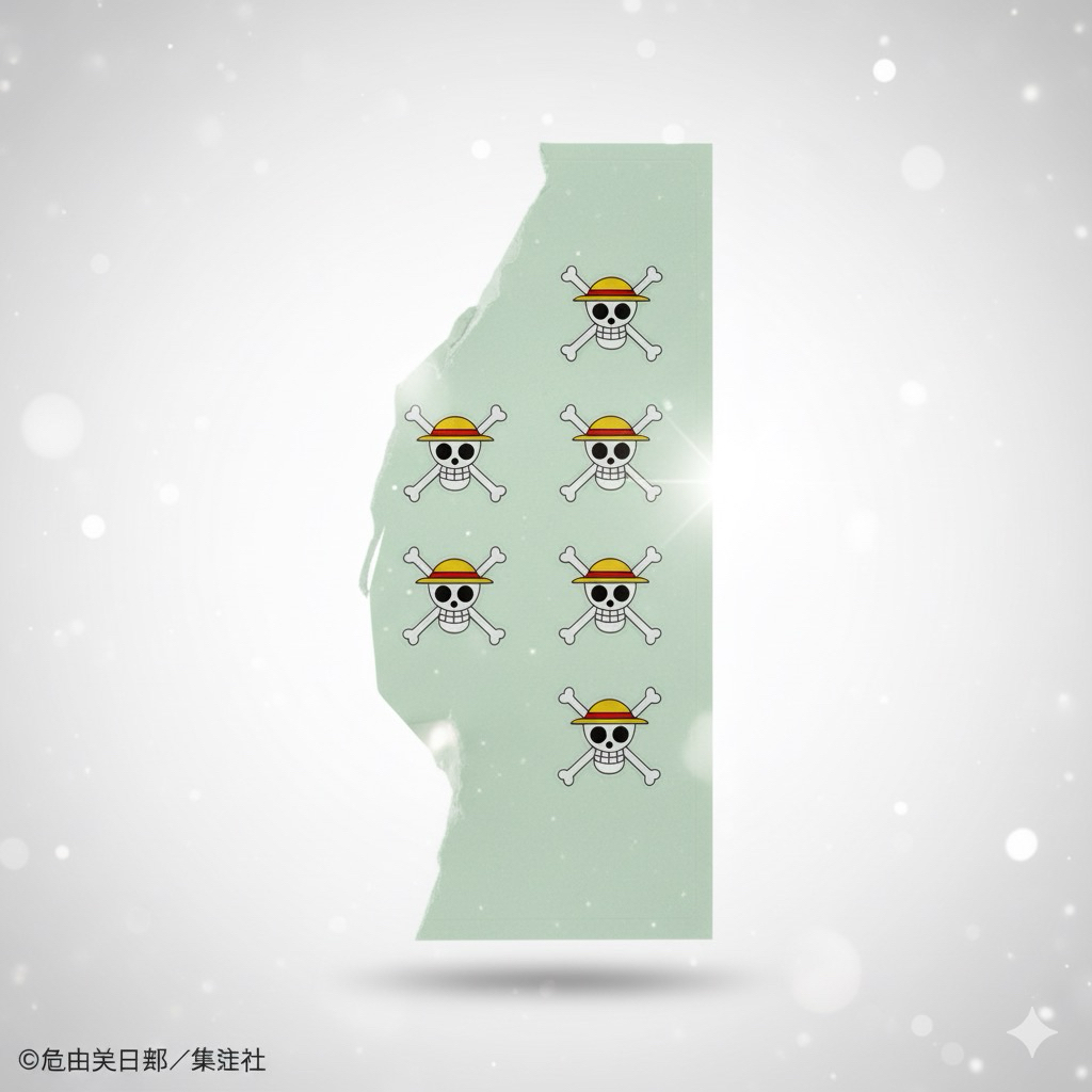 BANDAI - Straw-hat Pirate logo (Sticker) มือ2