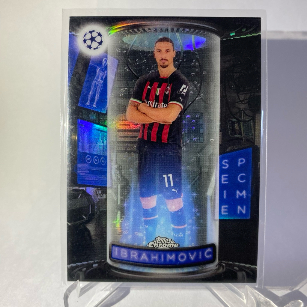 การ์ดนักฟุตบอล  ZLATAN IBRAHIMOVIC, AC MILAN , TOPPS CHROME 2023