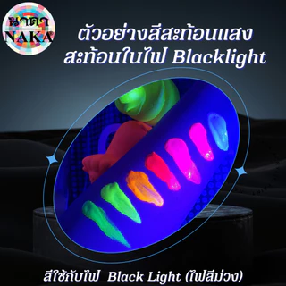 สีอะคริลิคสะท้อนแสง ขนาด 120ml (1 ขวด) ยี่ห้อ NAKA(นาคา)