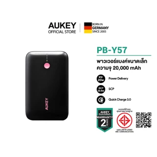 [Black&Pink] AUKEY พาวเวอร์แบงค์ชาร์จเร็ว Spark Mini PD 20W&SCP22.5W Power Bank แบตสำรอง PB-Y55/Y57