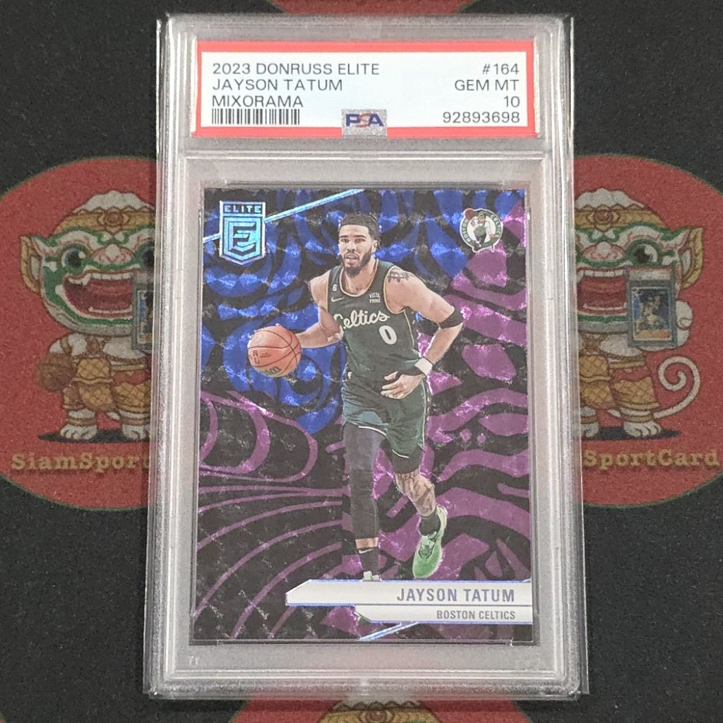การ์ด​เกรด​ Jayson Tatum 2023 Donruss​ Elite​ Mixorama​ (SSP) PSA 10